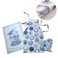 Kitchen set apron christmas printing oven mitts promotional gifts home kitchen baking Glove